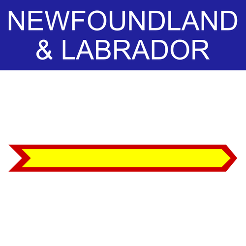 Newfoundland & Labrador symbol vector illustrasjon