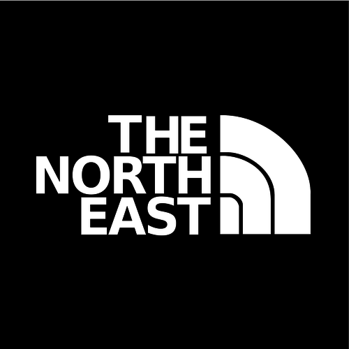 North East klistermÃ¤rke vektor ClipArt