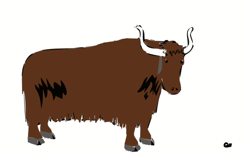 Imagine vectorialÄƒ de un bizon