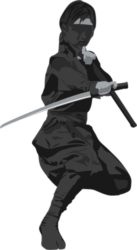 Kvinne ninja agent