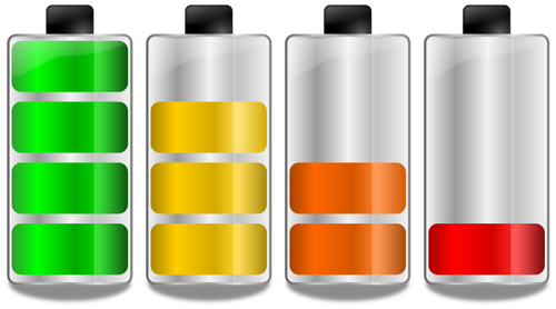 Forskjellige batteriet nivÃ¥er