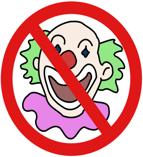Keine Clowns-symbol