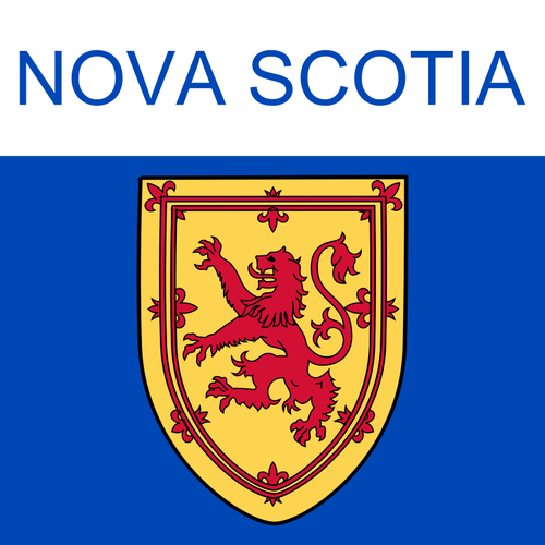 Arte Nova Scotia sÃ­mbolo vector clip