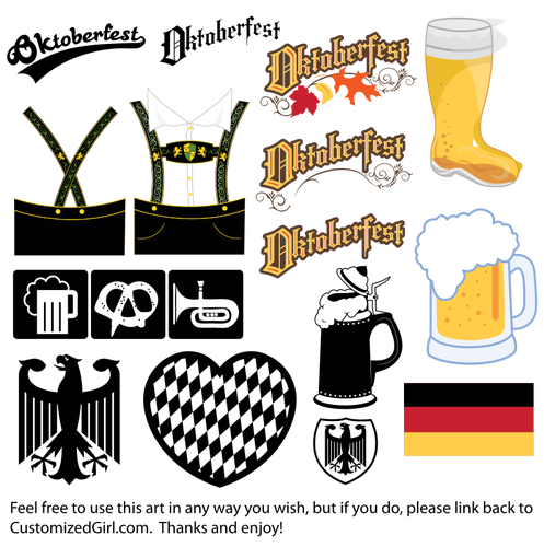 IlustraÃ§Ãµes, logotipos e Ã­cones de Oktoberfest vector clipart