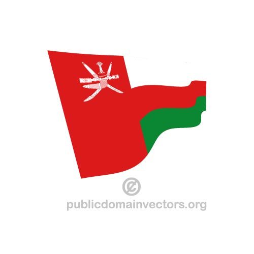 Bandeira de OmÃ£ vector