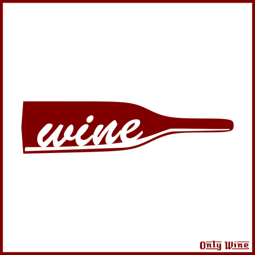 Sticla de vin roÅŸu logo-ul