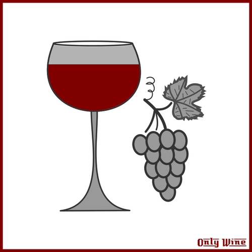 Imagen de vino y uvas