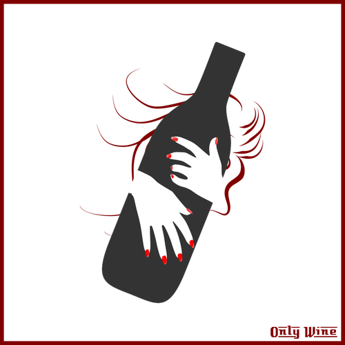 Sticla de vin logo-ul imaginii