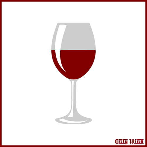 Halvt vin glass
