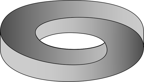Silver wedding ring vektor ClipArt