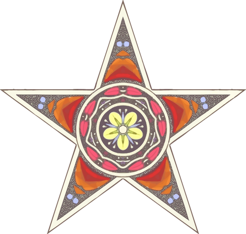 Imagem da estrela ornamental