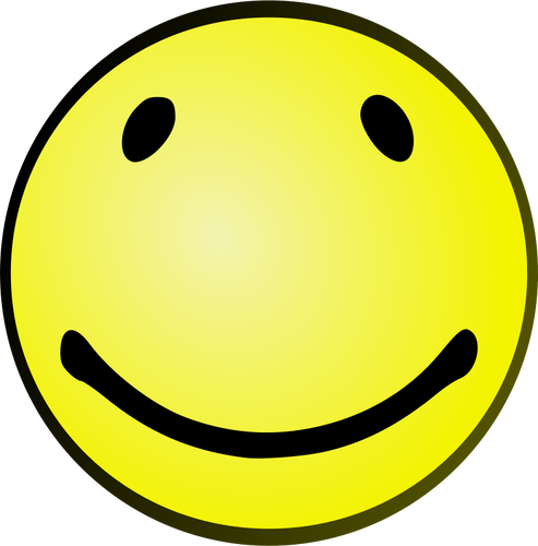 Vektor illustration av ovala smiley ansikte