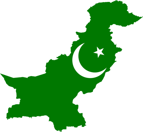 Mapa verde do PaquistÃ£o