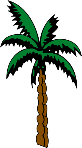 Croquis dâ€™arbre palmier