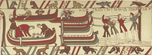 IlustraciÃ³n de vector de Bayeux tapestry muestra