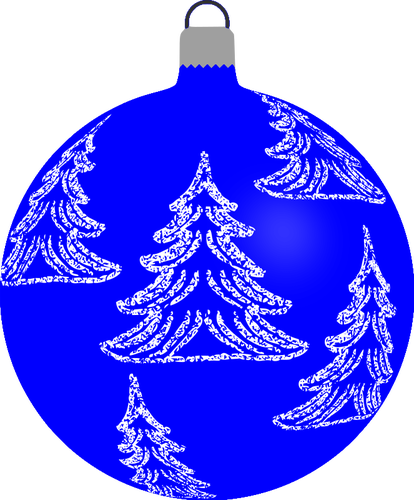 Niebieski ozdoba BoÅ¼ego Narodzenia