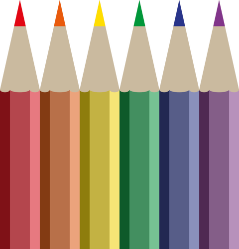 Colored pencils vector image