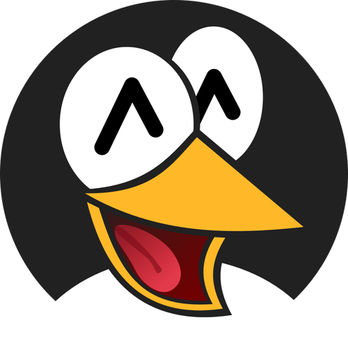 Smiley-Gesicht ein Pinguin-Vektor-Illustration
