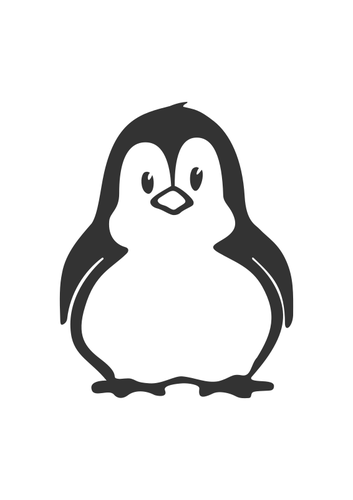 Vecteur de dessin animÃ© pingouin