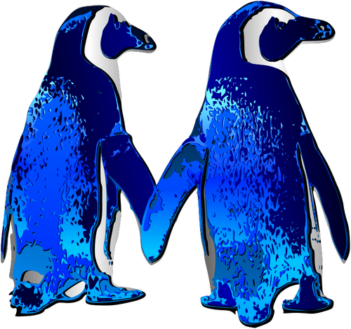 Vektor-ClipArts von Pinguinen