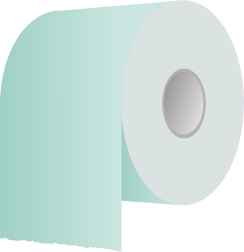 Toalettpapir roll i grÃ¸nne vector illustrasjon