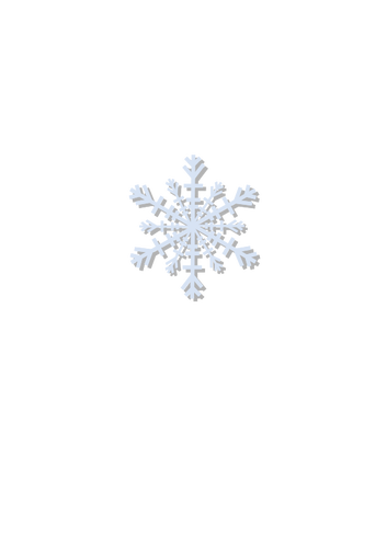 Icono de vector copo de nieve