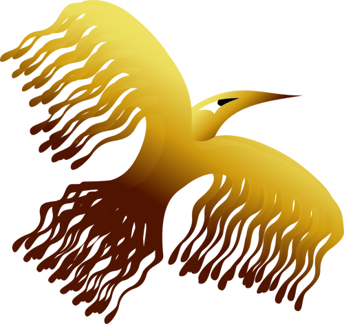 Phoenix burung desain vektor ilustrasi