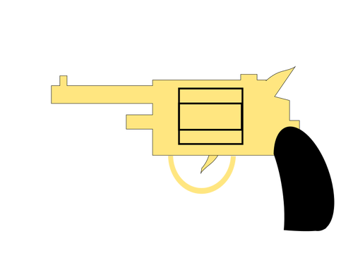 Imagen de pistola amarillo
