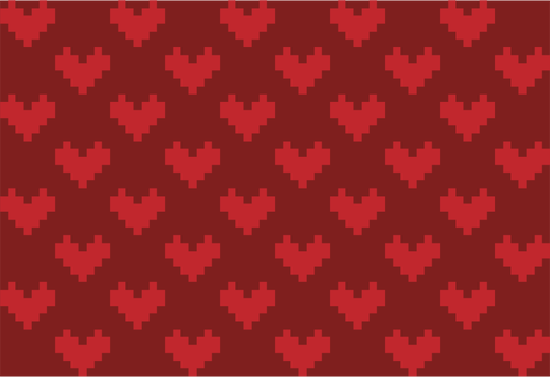 Pixel heart background