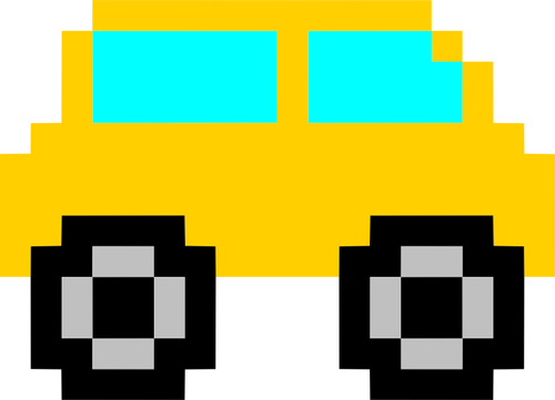 Mobil kuning kartun