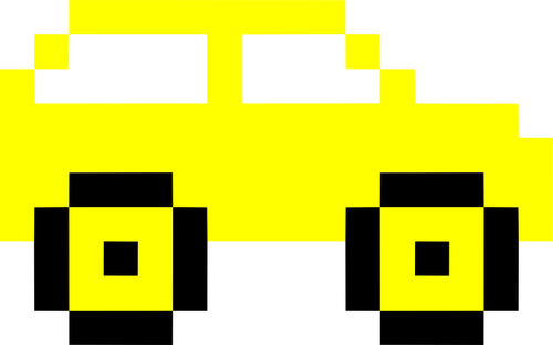 Gele pixel auto