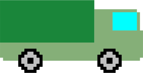 Pixel art truck