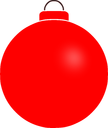 Boule rouge clair