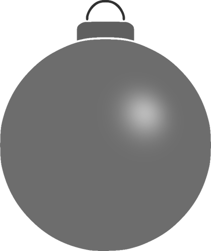 Plain gray bauble