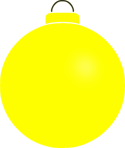 Enkel gul boll