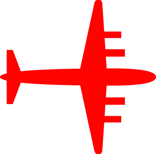 Flugzeug-silhouette