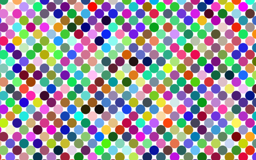 Dotty Muster in vielen Farben