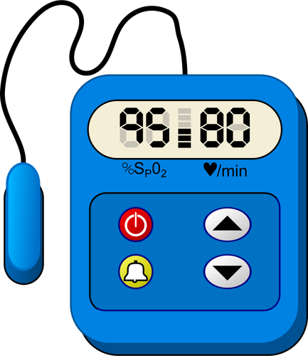 Frequenza cardiaca monitor dispositivo vector ClipArt