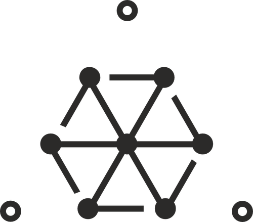 Pythagoras triaden tecken vektor bild