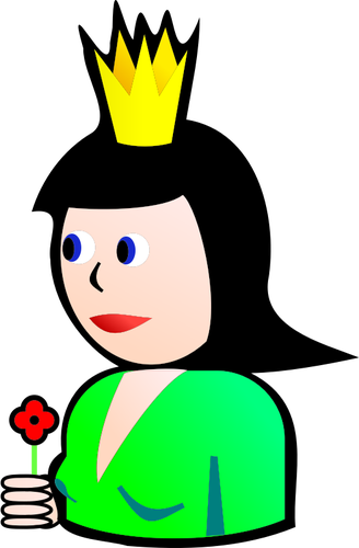 Reine des Clubs dessin animÃ© dessin vectoriel