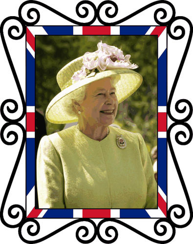 Tribut Regina Elizabeth II sta imaginea vectorialÄƒ