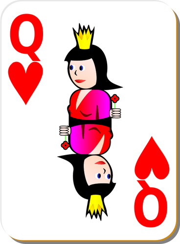 Regina di cuori gioco carta Ð’Ð•ÐšÐ¢ÐžÐ ÐÐžÐ• Ð˜Ð—ÐžÐ‘Ð ÐÐ–Ð•ÐÐ˜Ð•