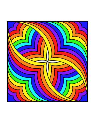 Clipart vectoriels de forme papillon multicolore