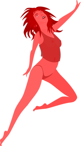 Roja chica de salto