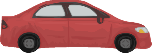 Ruwe auto vector tekening