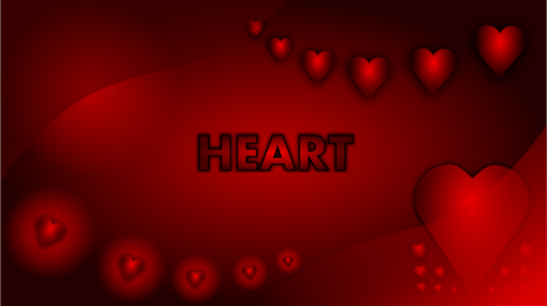 Valentine jantung wallpaper vektor grafis