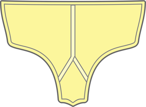 Kuning celana vektor ilustrasi