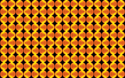 Orange Retro-Kreise