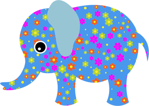 Floral elephant