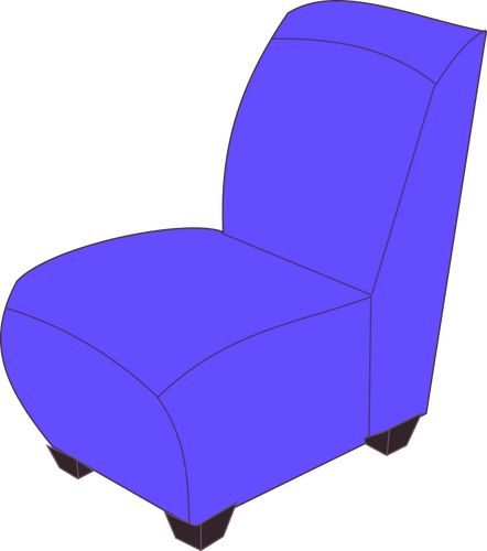 Cadeira sem braÃ§os azul